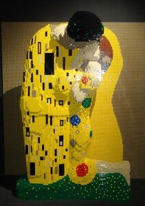 the art of the brick klimt bacio