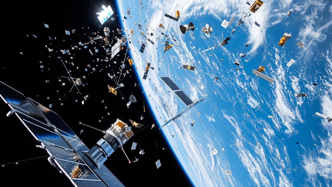 Secondo il CRASH Clock il rischio di perdere per decenni l'accesso allo Spazio è dietro l'angolo: ci sono troppi satelliti