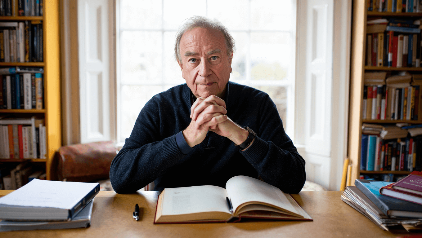 Cultura         
      Julian Barnes ha annunciato che il suo prossimo libro, Partenze, sarà anche l’ultimo      
        Il romanzo uscirà il 20 gennaio anche in Italia per Einaudi. Dopo questo non ce ne saranno altri, come confermato dallo stesso scrittore.