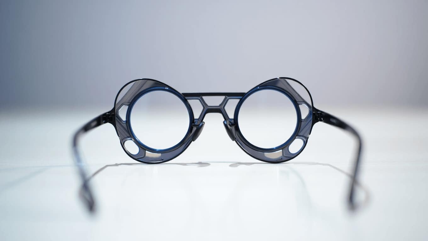 I nuovi occhiali di Issey Miyake hanno otto lenti