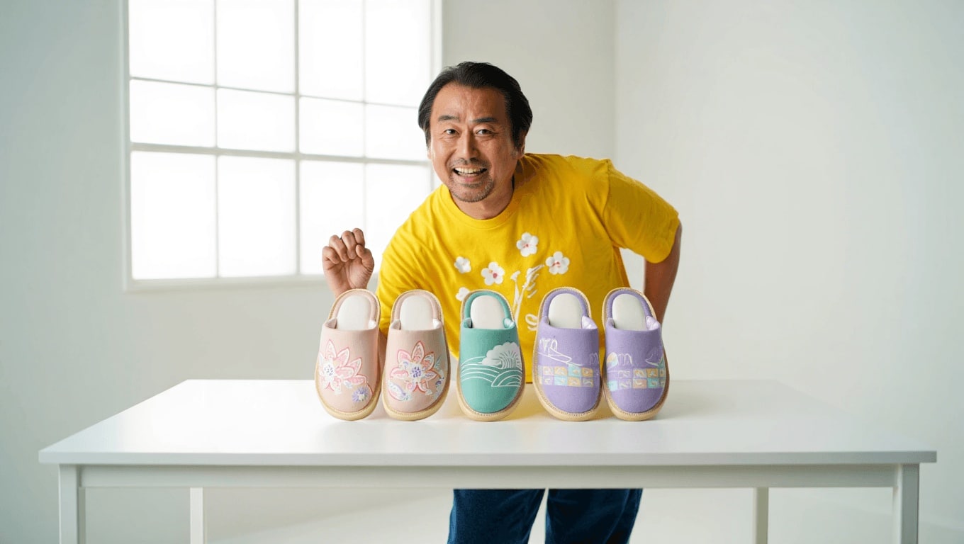 Le pantofole di Takashi Murakami si ispirano alle onsen giapponesi