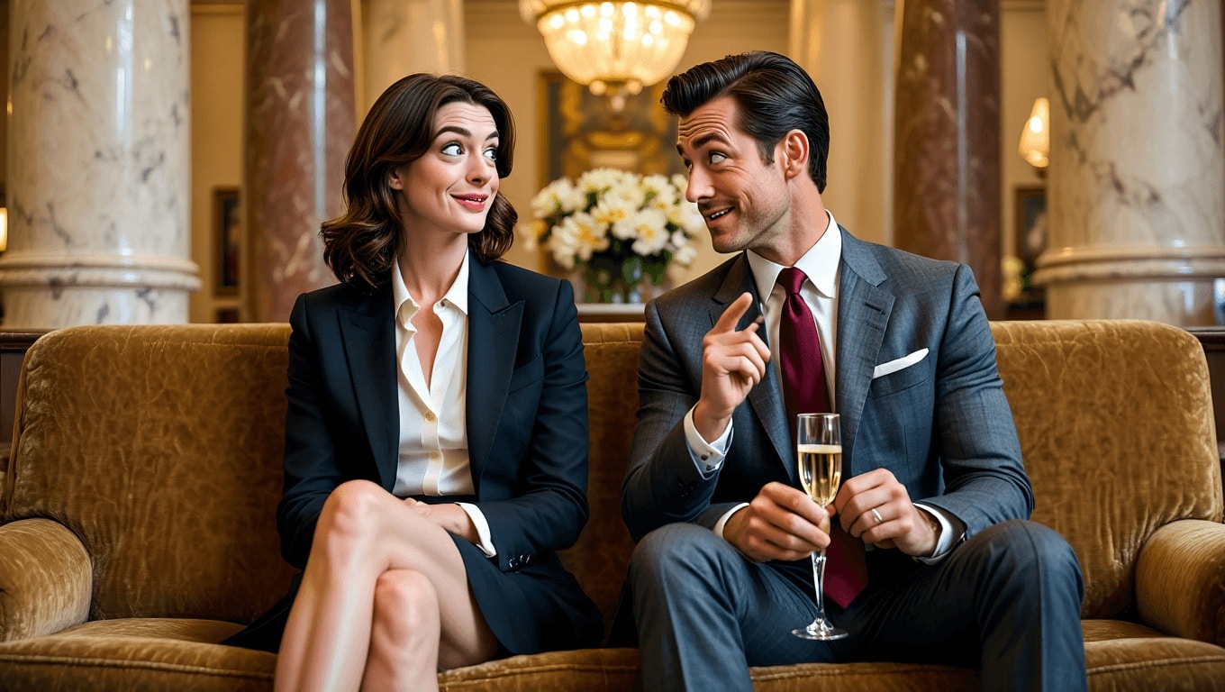 Il diavolo veste Prada 2, Anne Hathaway e Conrad Ricamora scherzano sul ruolo tagliato: "Ero troppo sexy"